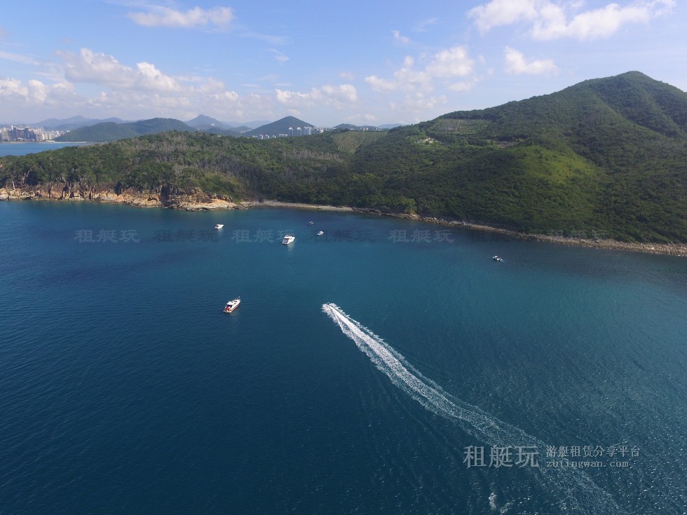三亞旅游游艇租賃，三亞港至三亞角航線