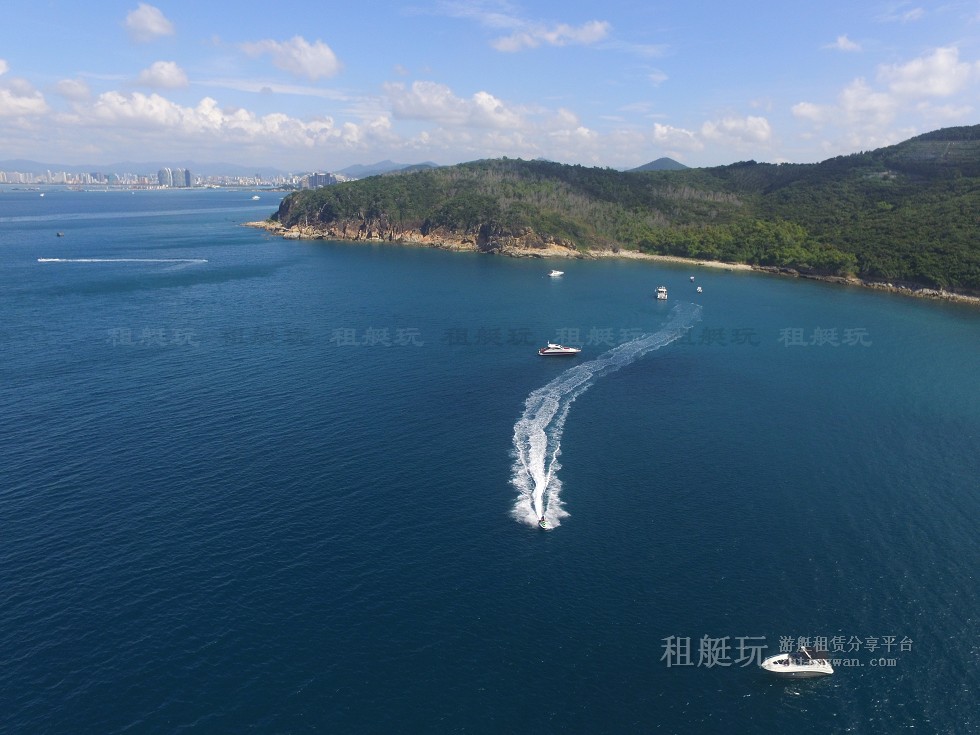 三亞旅游游艇租賃，三亞港至三亞角航線
