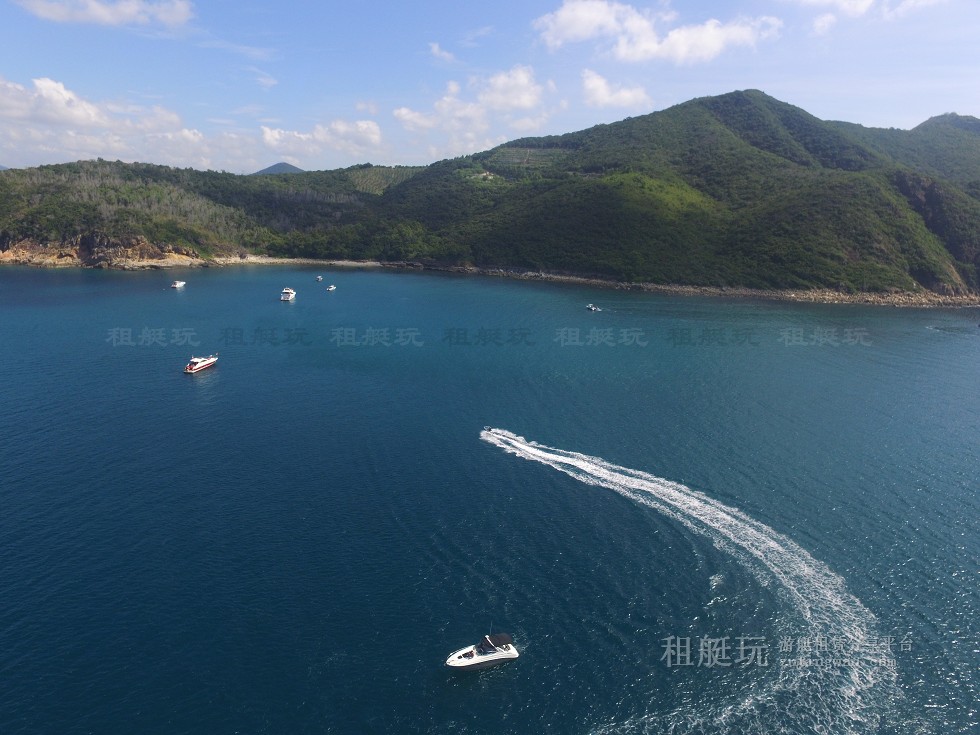 三亞旅游游艇租賃，三亞港至三亞角航線