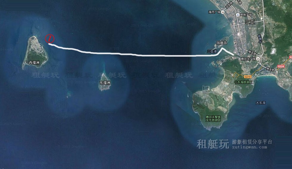 三亞旅游游艇租賃 三亞港-西島航線 三亞旅游游艇租賃 三亞港-西島航線